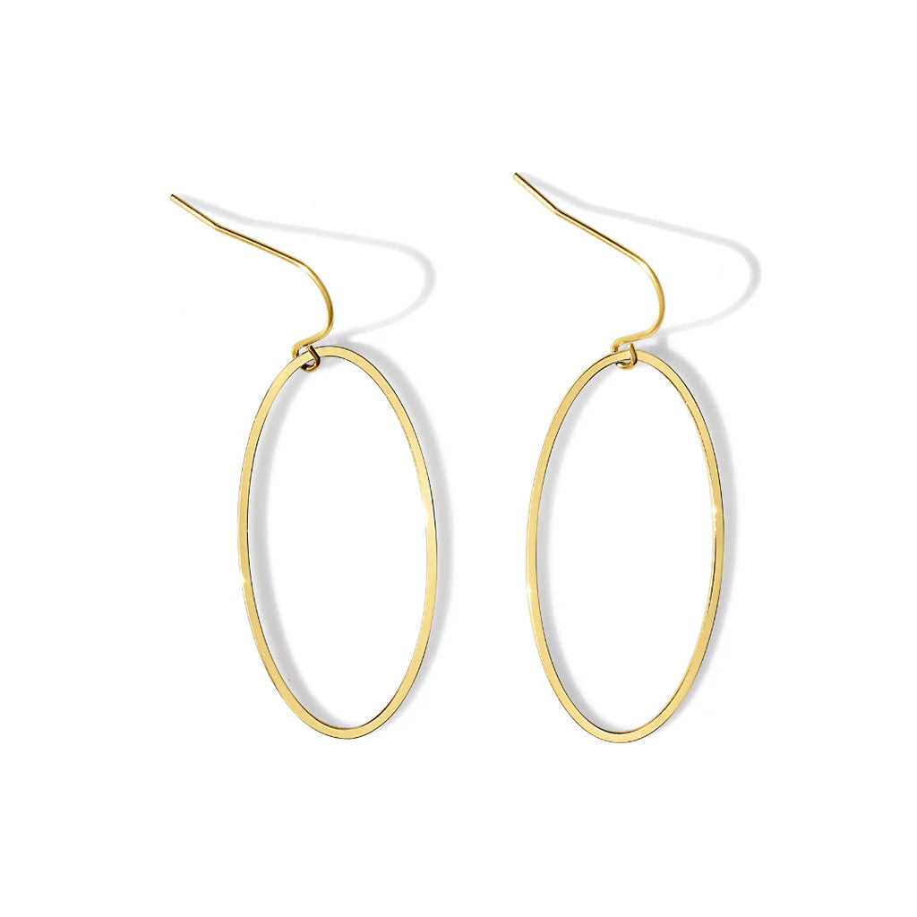 Steel Me Yellow Gold Super Link Earrings Steel Me Yellow Gold Super Link Earrings