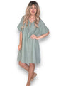 Forest Deux Ribbon Babydoll Dress