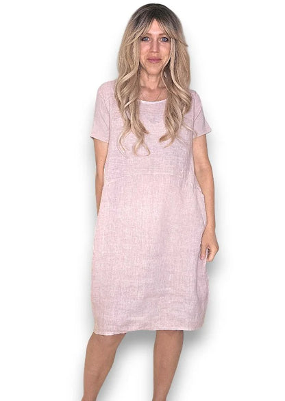 Baby Pink Plain Jungle Dress L/XL