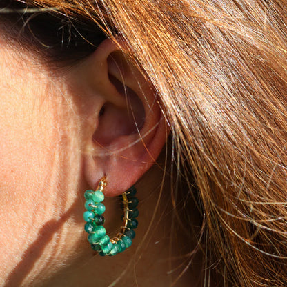 Steel Me Aqua Earrings