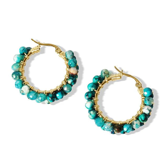 Steel Me Ocean Earrings