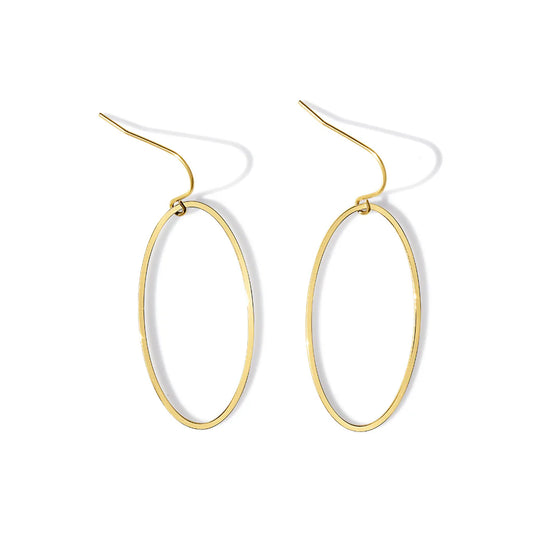 Steel Me Yellow Gold Super Link Earrings   Steel Me Yellow Gold Super Link Earrings