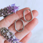 Silver Huggie Hoop Earrings