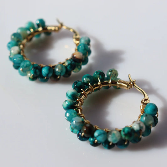 Steel Me Ocean Earrings